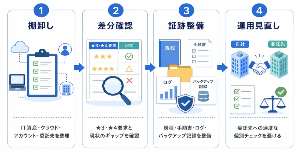 SCS評価制度に向けて今から行うべき4つのこと